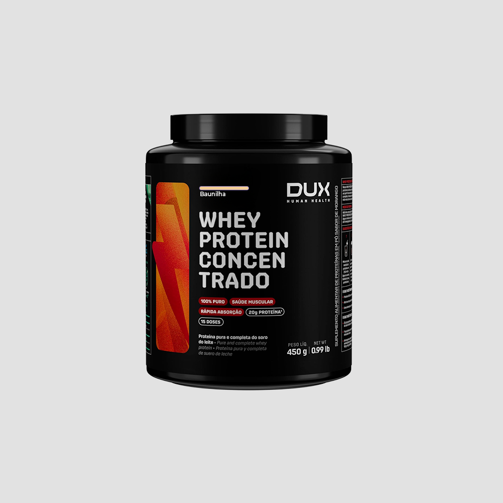 DUX WHEY PROTEIN CONCENTRADO EM PÓ - POTE 450G