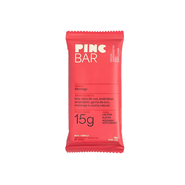 BARRA DE PROTEINA MORANGO PINC 50G