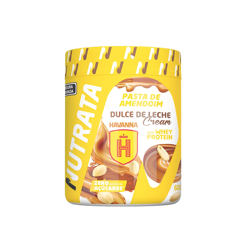 PASTA DE AMENDOIM PROTEICA NUTRATA SABOR DOCE DE LEITE 600G