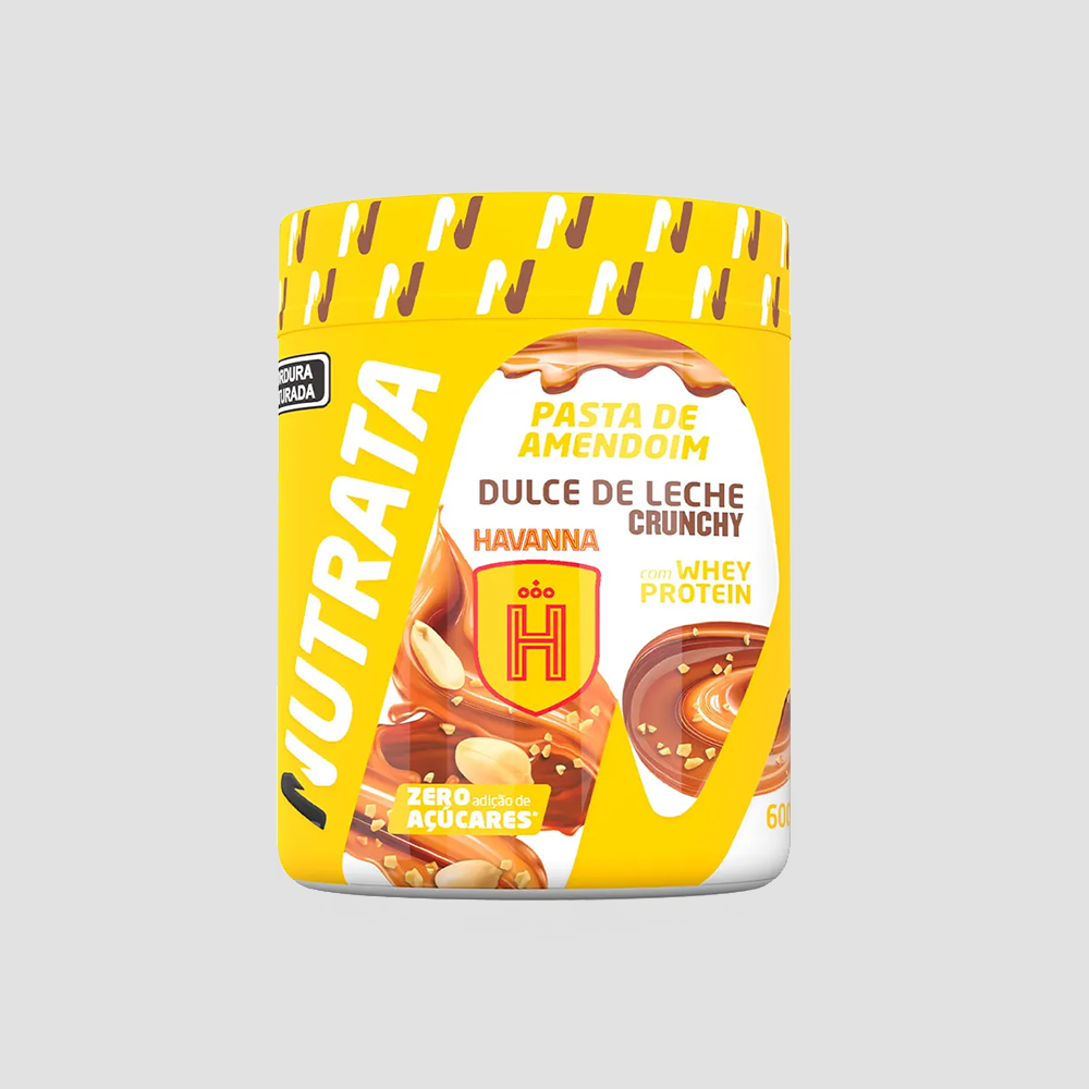 PASTA DE AMENDOIM PROTEICA NUTRATA SABOR DOCE DE LEITE 600G
