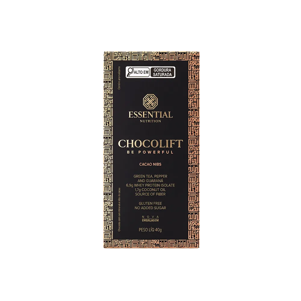 ESSENTIAL CHOCOLATE ZERO ACUCAR 40G CACAU NIBS
