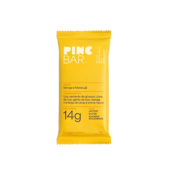 BARRA DE PROTEINA PINC MANGA E MARACUJA 50G