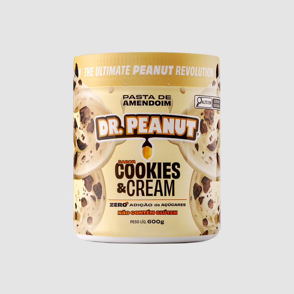 PASTA DE AMENDOIM DR. PEANUT COOKIES & CREAM 600G