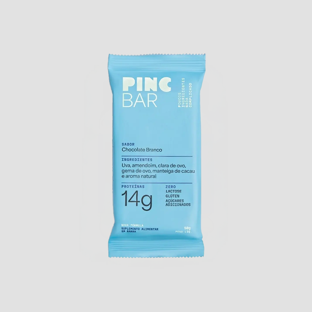 BARRA DE PROTEINA CHOCOLATE BRANCO PINC 50G