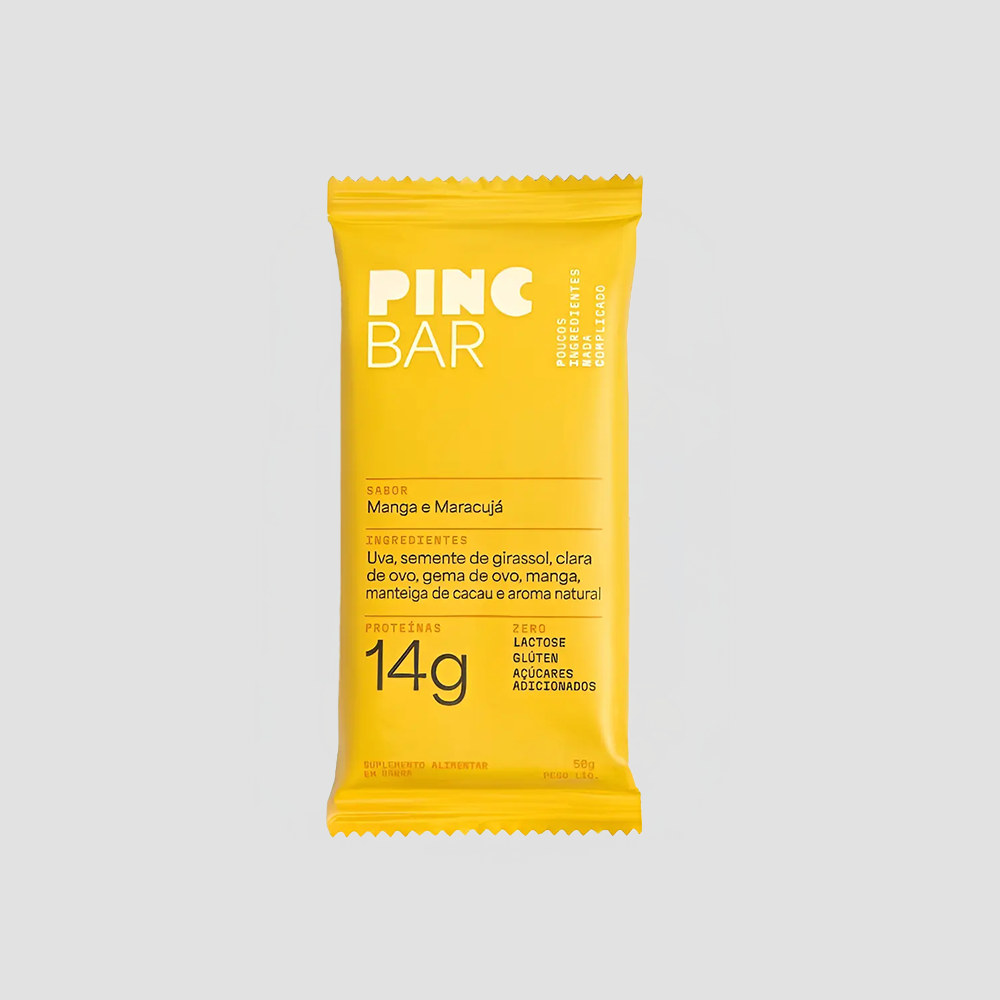 BARRA DE PROTEINA PINC MANGA E MARACUJA 50G