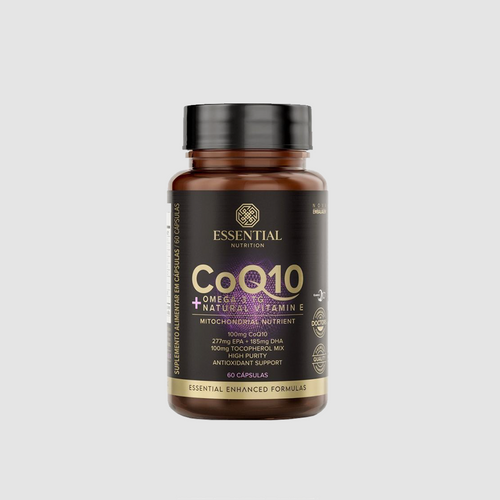 ESSENTIAL COENZIMA Q10 + ÔMEGA 3 TG + VITAMINA E 60 CÁPSULAS