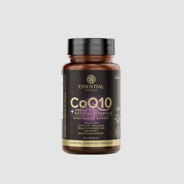 ESSENTIAL COENZIMA Q10 + ÔMEGA 3 TG + VITAMINA E 60 CÁPSULAS