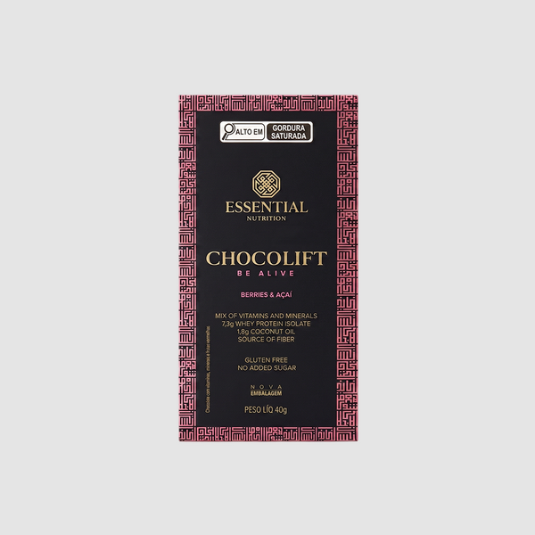 ESSENTIAL CHOCOLATE ZERO ACUCAR BERRIES E ACAI 40G