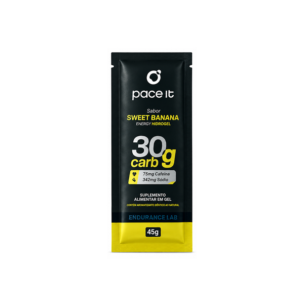 PACE IT HIDROGEL ENERGÉTICO SWEET BANANA COM CAFEÍNA 45G
