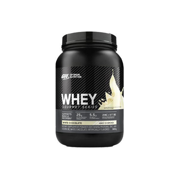 OPTIMUM NUTRITION WHEY GOURMET SABOR CHOCOLATE  BRANCO 900G