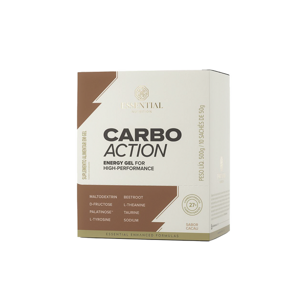 ESSENTIAL GEL CARB-UP CACAU 50G BOX COM  10 UNIDADES