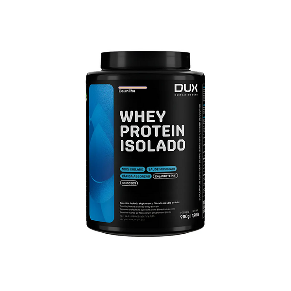 DUX WHEY PROTEIN ISOLADO EM PÓ BAUNILHA 900G