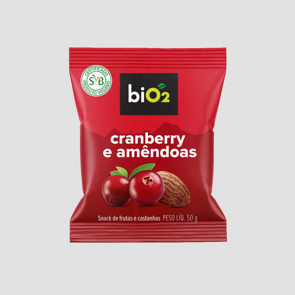 BIO2 MIX DE CRANBERRY E AMÊNDOAS BIO2 SNACK 50G