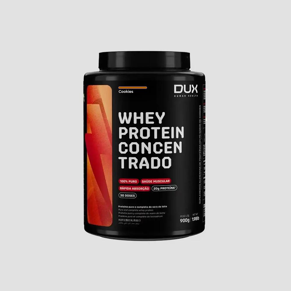 DUX WHEY PROTEIN CONCENTRADO EM PÓ - POTE 900G
