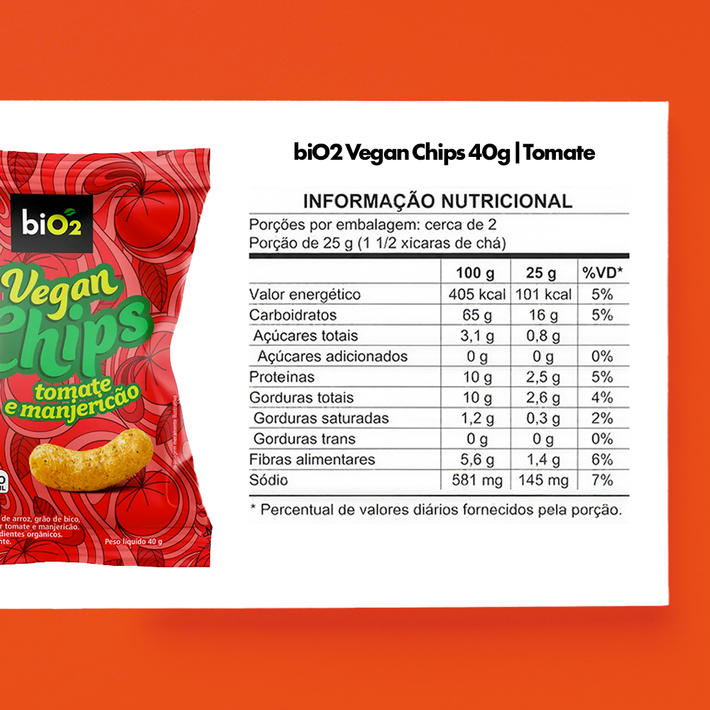 BIO2 VEGAN CHIPS 40G
