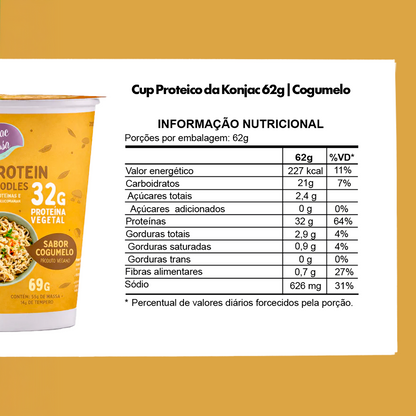 KONJAC CUP PROTEICO COM 6 UNIDADES DE 62G