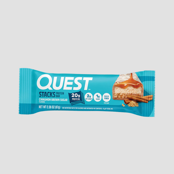 QUEST CINNAMON BROWN SUGAR STACKS BARS 50G