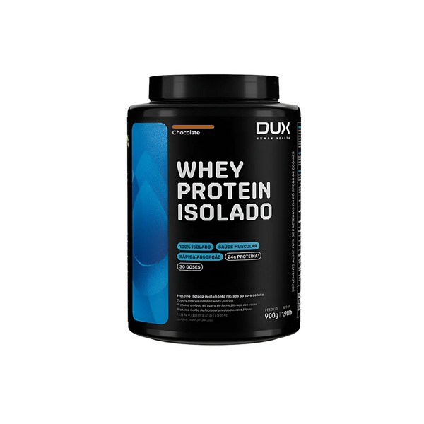 DUX WHEY PROTEIN ISOLADO EM PÓ CHOCOLATE 900G