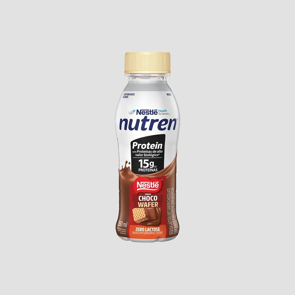 NUTREN NESTLÉ PROTEIN 15G SABOR CHOCOWAFER  260ML