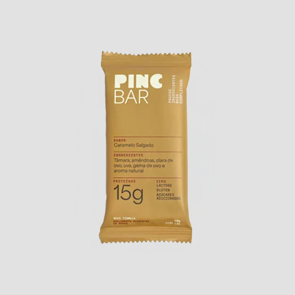 BARRA DE PROTEÍNA PINC CARAMELO SALGADO 50G