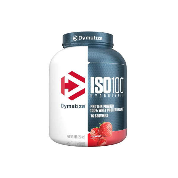 DYMATIZE ISO100 EM PÓ 100% HYDROLIZADO MORANGO 2,3KG