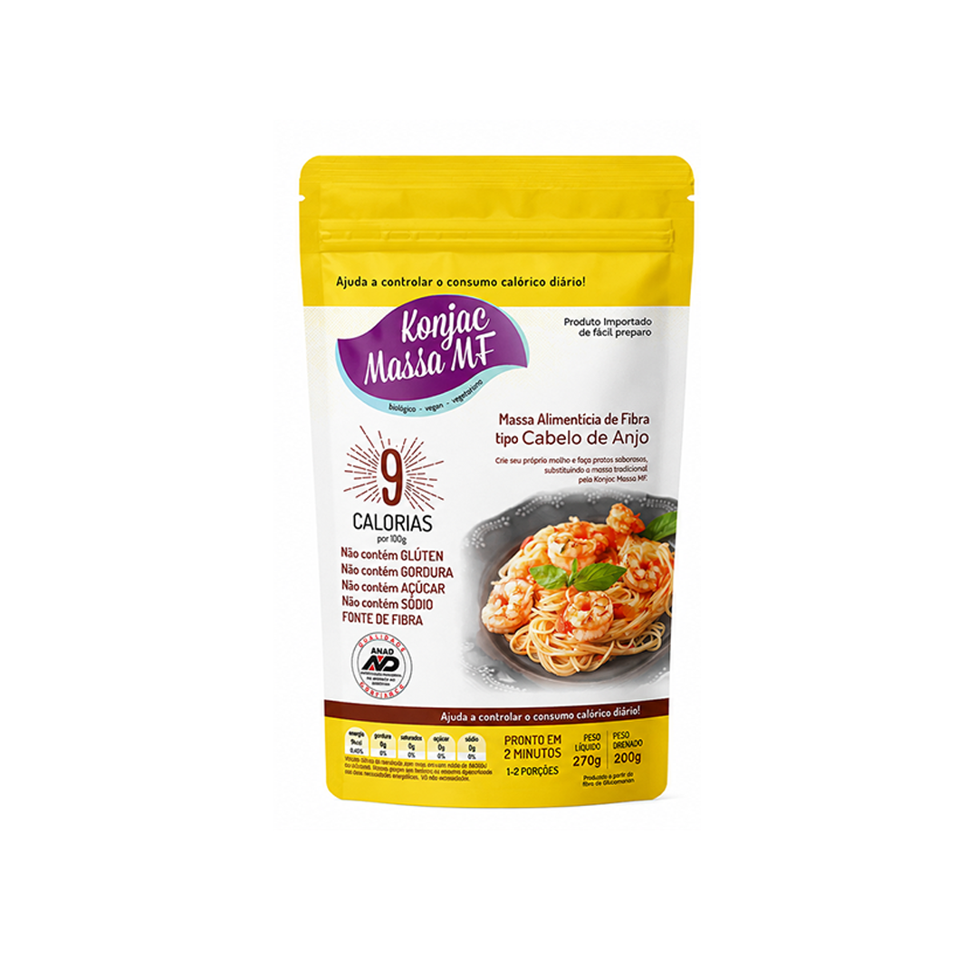 KONJAC MACARRÃO MASSA POUCH CABELO DE ANJO 200G
