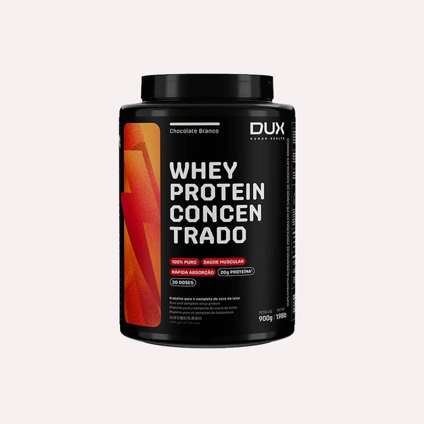 DUX WHEY PROTEIN CONCENTRADO EM PÓ CHOCOLATE BRANCO 900G
