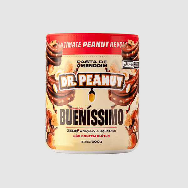 PASTA DE AMENDOIM DR. PEANUT BUENISSÍMO 600G