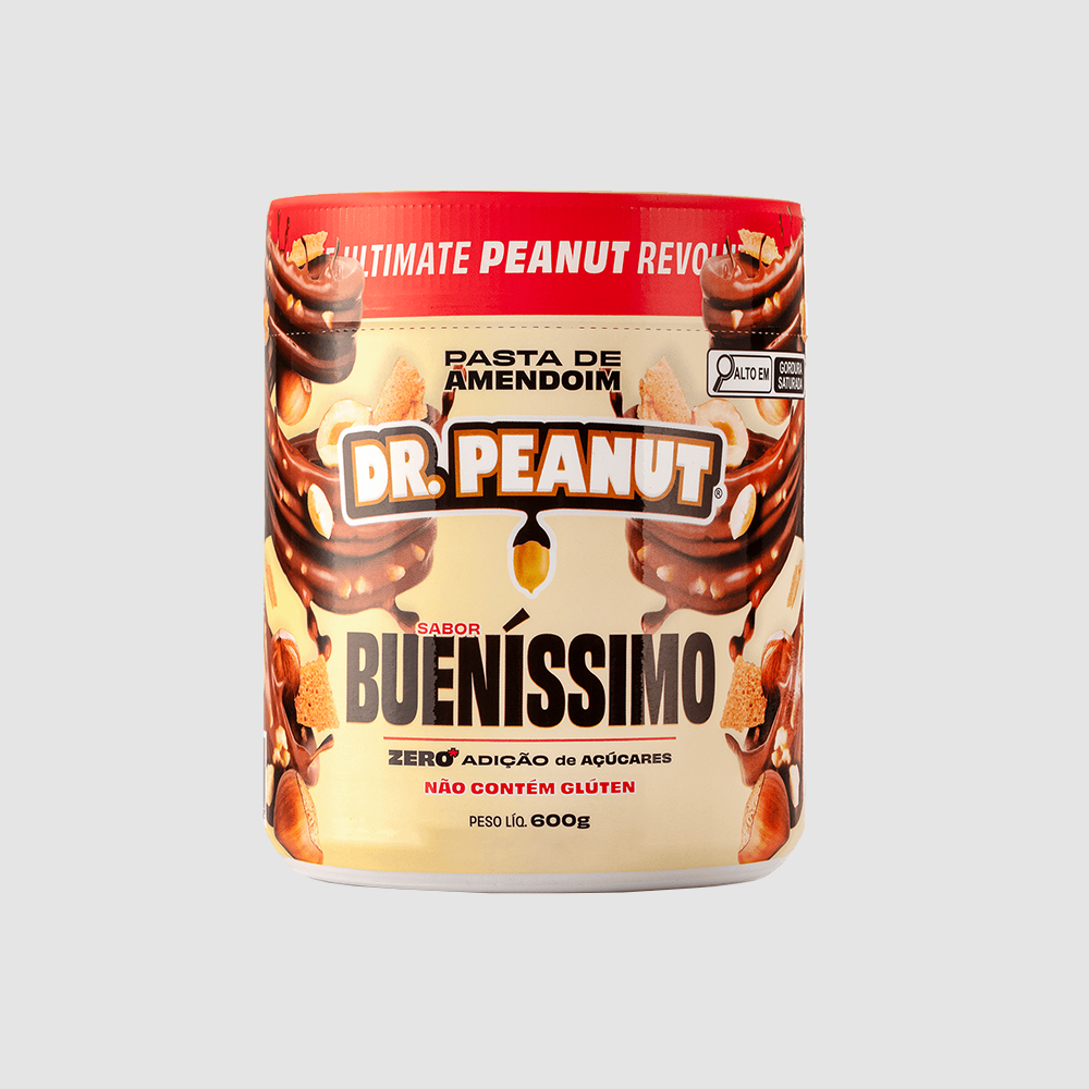 PASTA DE AMENDOIM DR. PEANUT BUENISSÍMO 600G